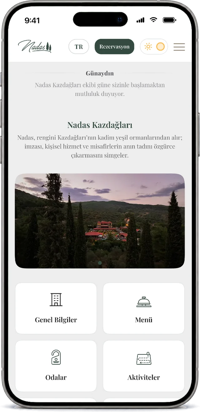 Nadas Kazdağları'nın ristivo.one vitrin sayfası
